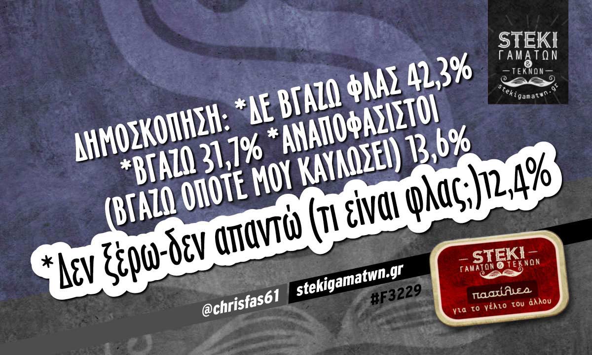 Δημοσκόπηση:  @chrisfas61